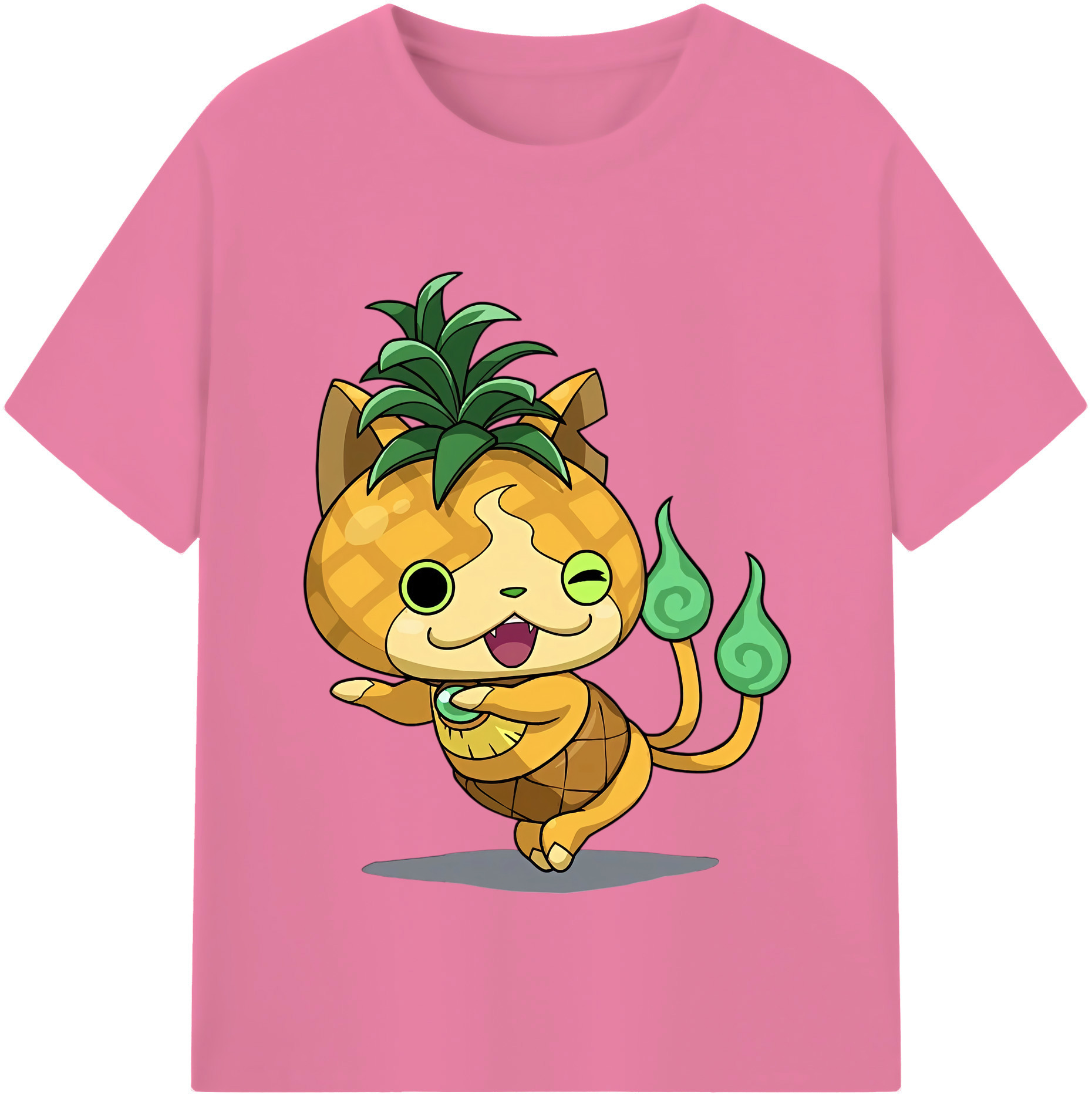 （画像用） 妖怪ウォッチ Yo-kai Watch 綿100％半袖Tシャツ（フロントプリント）